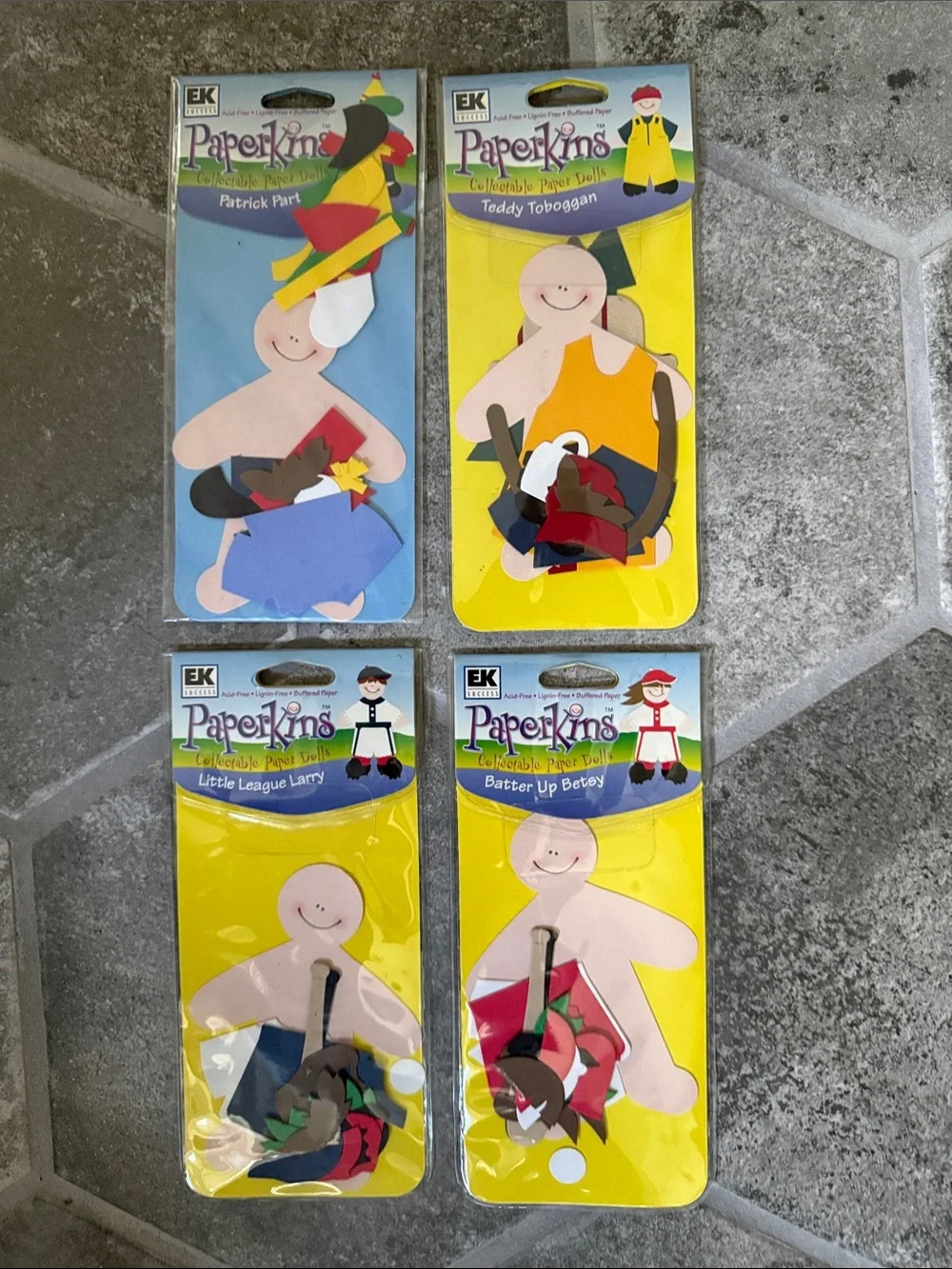 Lot of 18 Paperkins Craft Kit Sets Assorted Paper Dress-Up Figures Paper Dolls